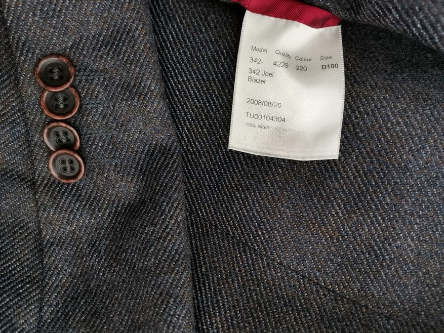 Oscar Jacobson Stl 100 (XL) Färg Grå Herr Kavaj Långärmad Material Ull 100%