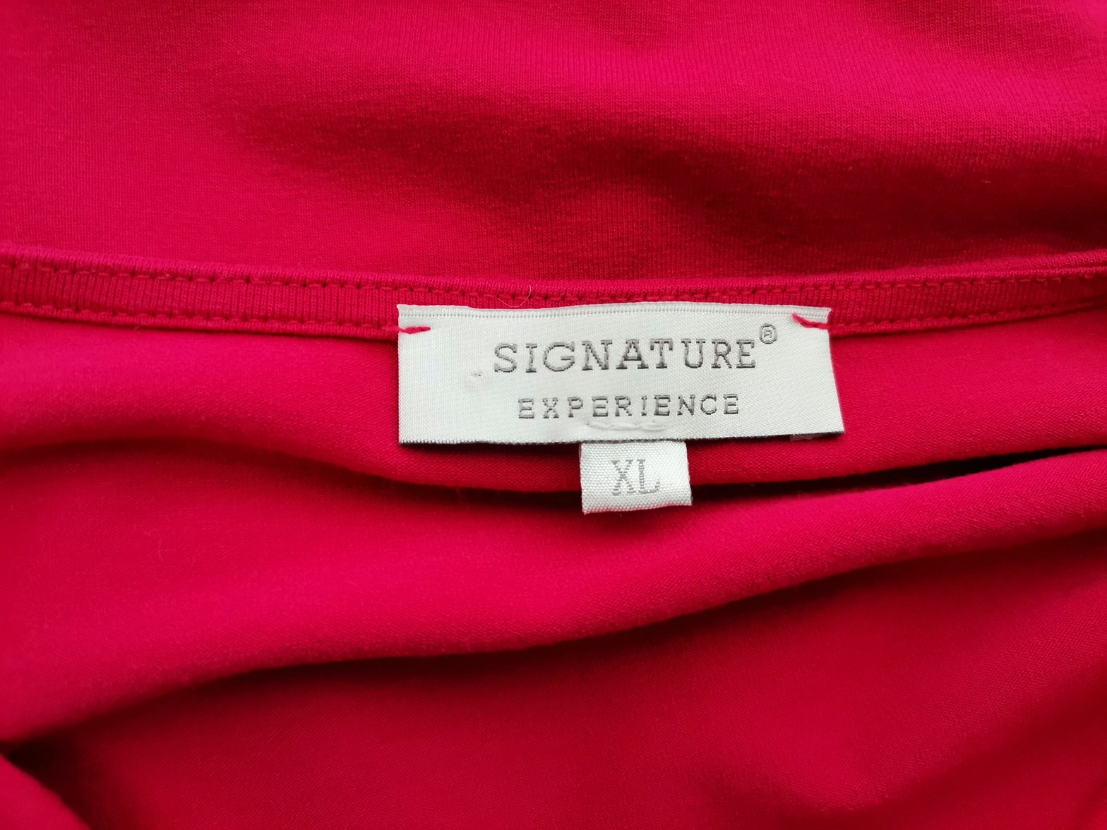 Signature Stl XL Färg Rosa Draperad Tunika blus Långärmad Material Viskos