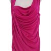 Jasper Conran Stl 12 (44) Färg Fuchsia Draperad Tunika blus Ärmlös