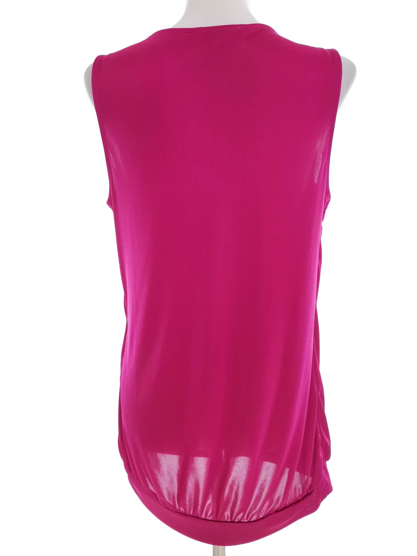 Jasper Conran Stl 12 (44) Färg Fuchsia Draperad Tunika blus Ärmlös