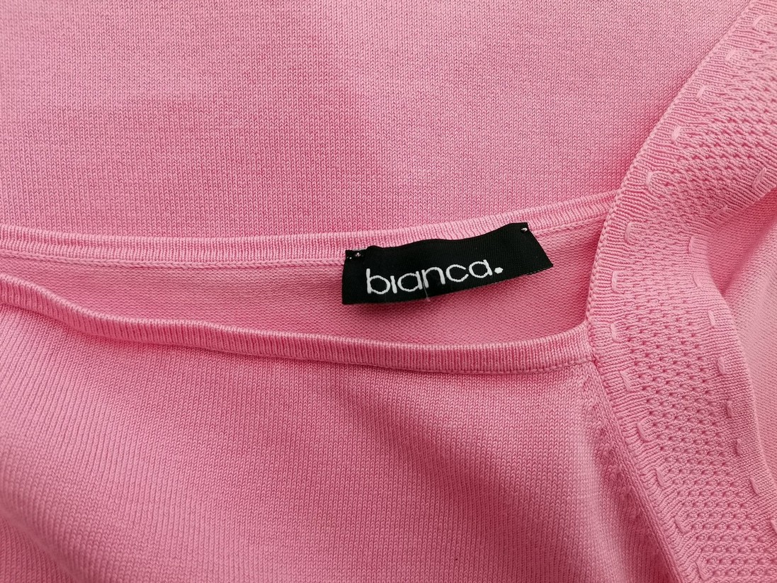 Bianca Stl 42 Färg Rosa Kvadratisk urringning Blus Ärmlös Material Siden