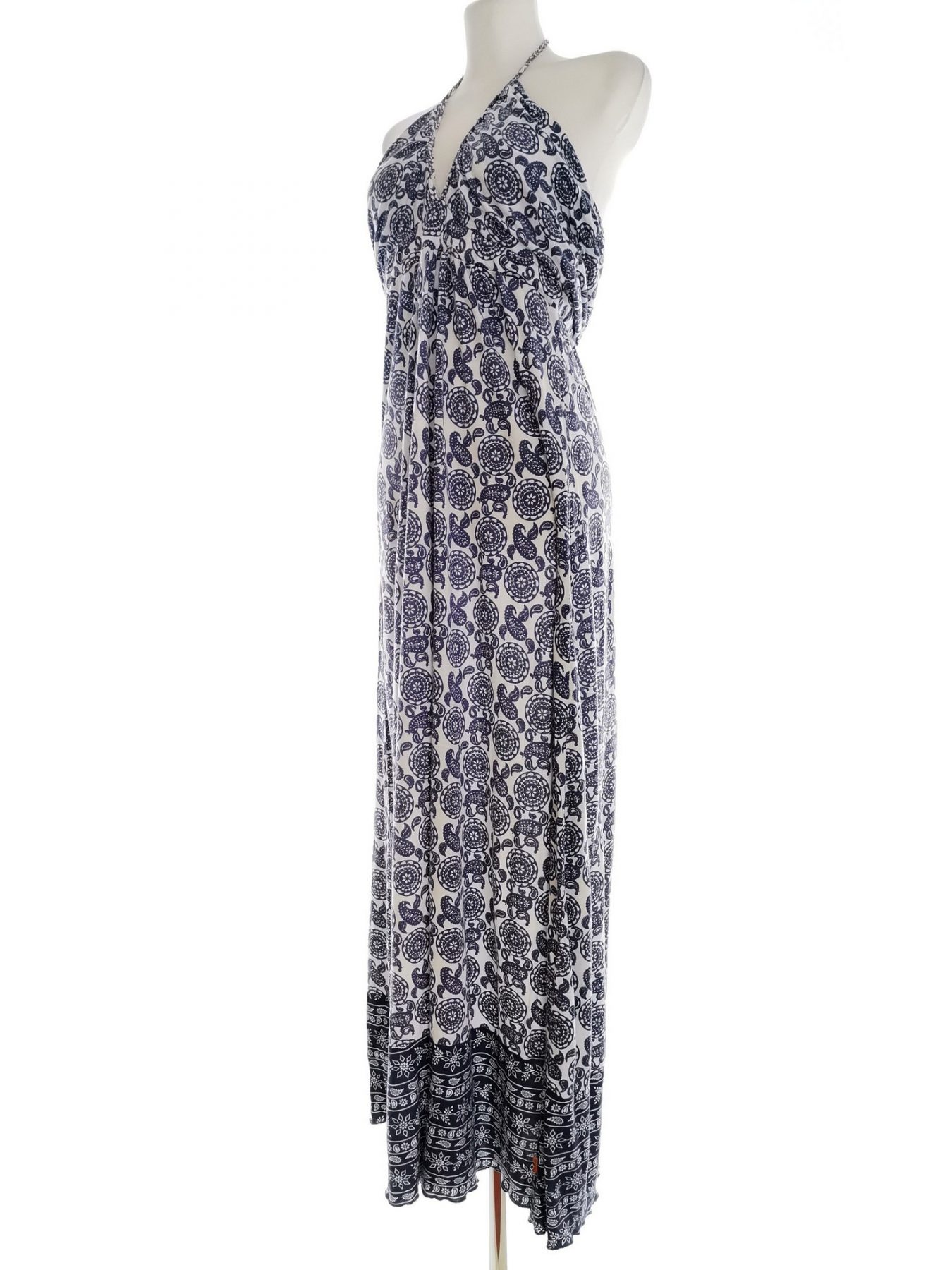 Object Stl L Färg Lila Halter Maxi Klänning Ärmlös Lång Material Viskos 100%