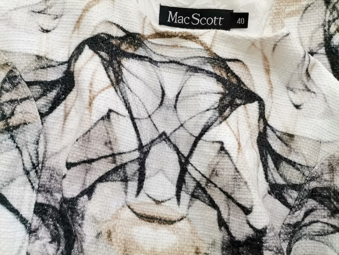 Mac Scott Stl 40 Färg Elfenben Kvadratisk urringning Penn Klänning Ärmlös Midi Material Bomull 100%