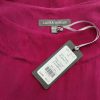 Laura ashley Stl 12 (38) Färg Fuchsia Rund urringning Blus Kortärmad Material Cupro 100%