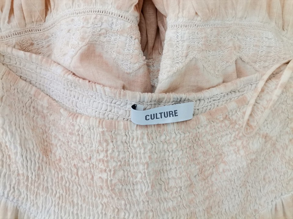 Culture Stl L Färg Beige Utställd kjol Midi Material Bomull 100%