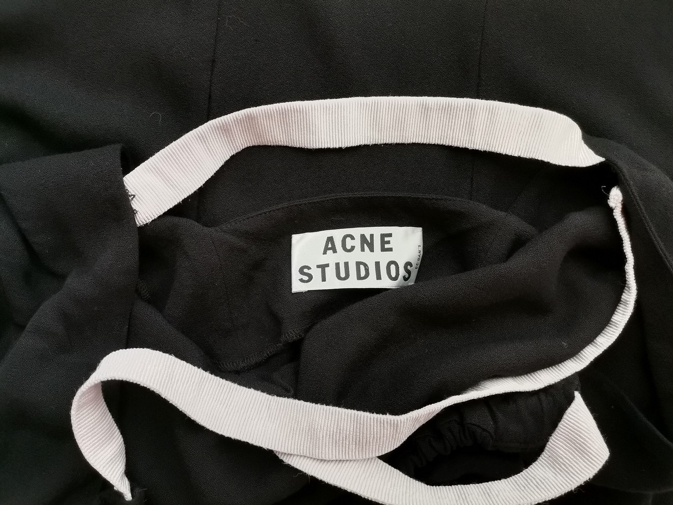 ACNE Studios Stl 36 Färg Svart Halter Balklänning Afton Klänning Ärmlös Lång Material Viskos 100%