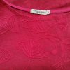 Stl S Färg Fuchsia Rund urringning Blus ärm 3/4 Material Lin 100%