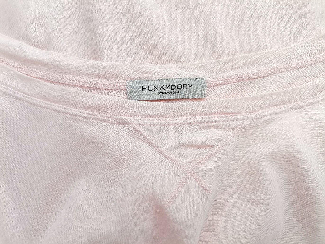 Hunkydory Stl L Färg Rosa Rund urringning Blus Kortärmad Material Bomull 100%