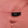 Zizzi Stl L Färg Rosa V-ringning Knäppt Tunika Blus Kortärmad Material Viskos 100%