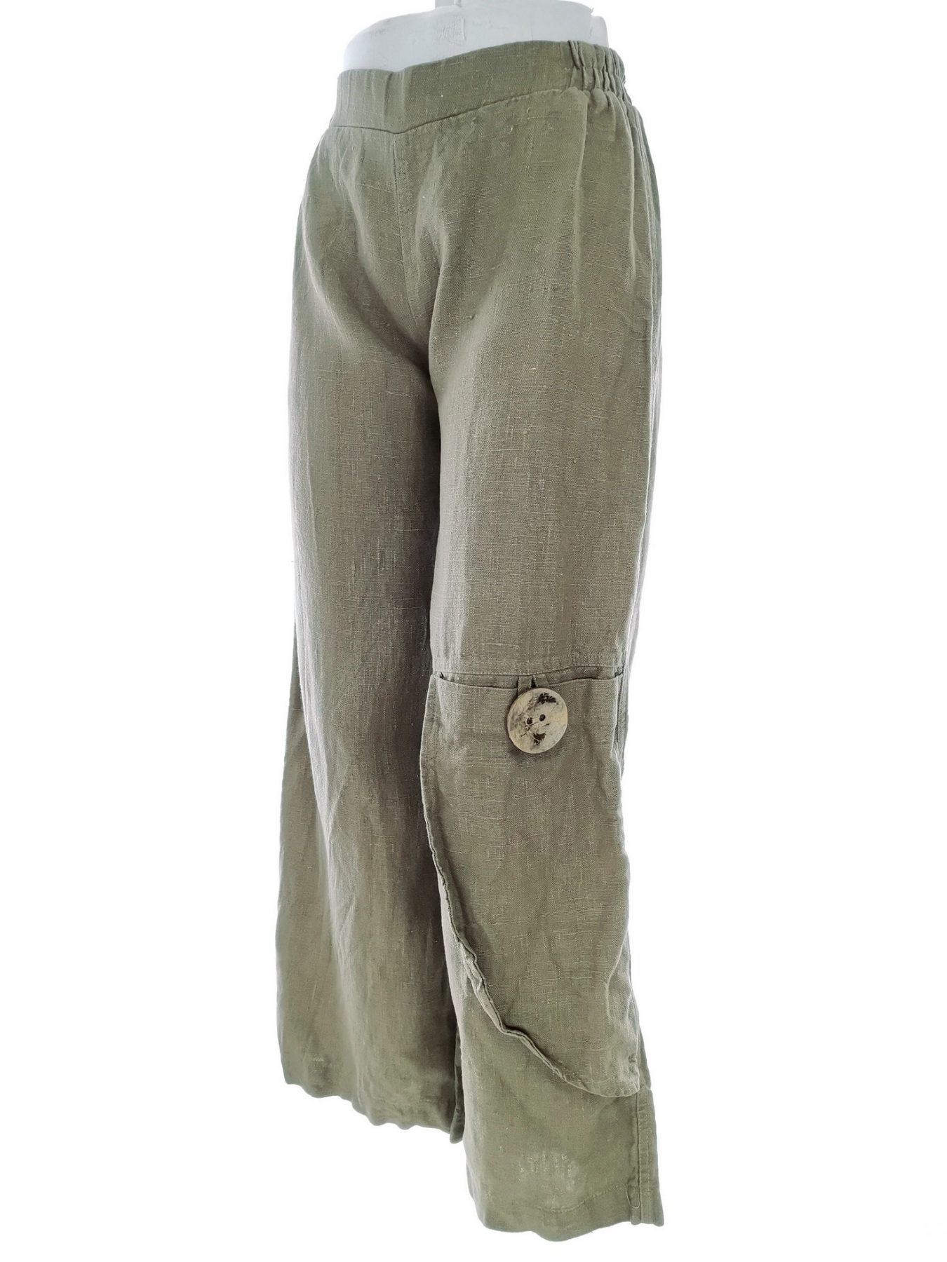 Thing Stl S Färg Khaki Casual Byxor Material Lin 100%