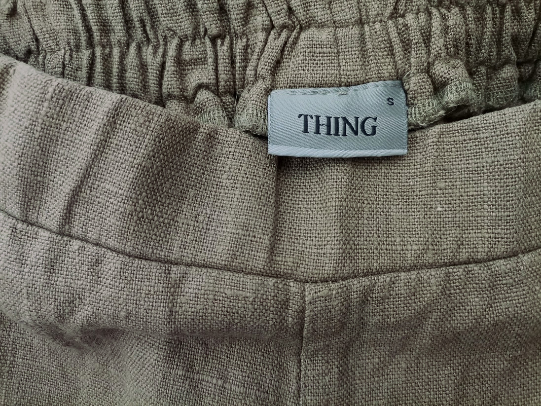 Thing Stl S Färg Khaki Casual Byxor Material Lin 100%