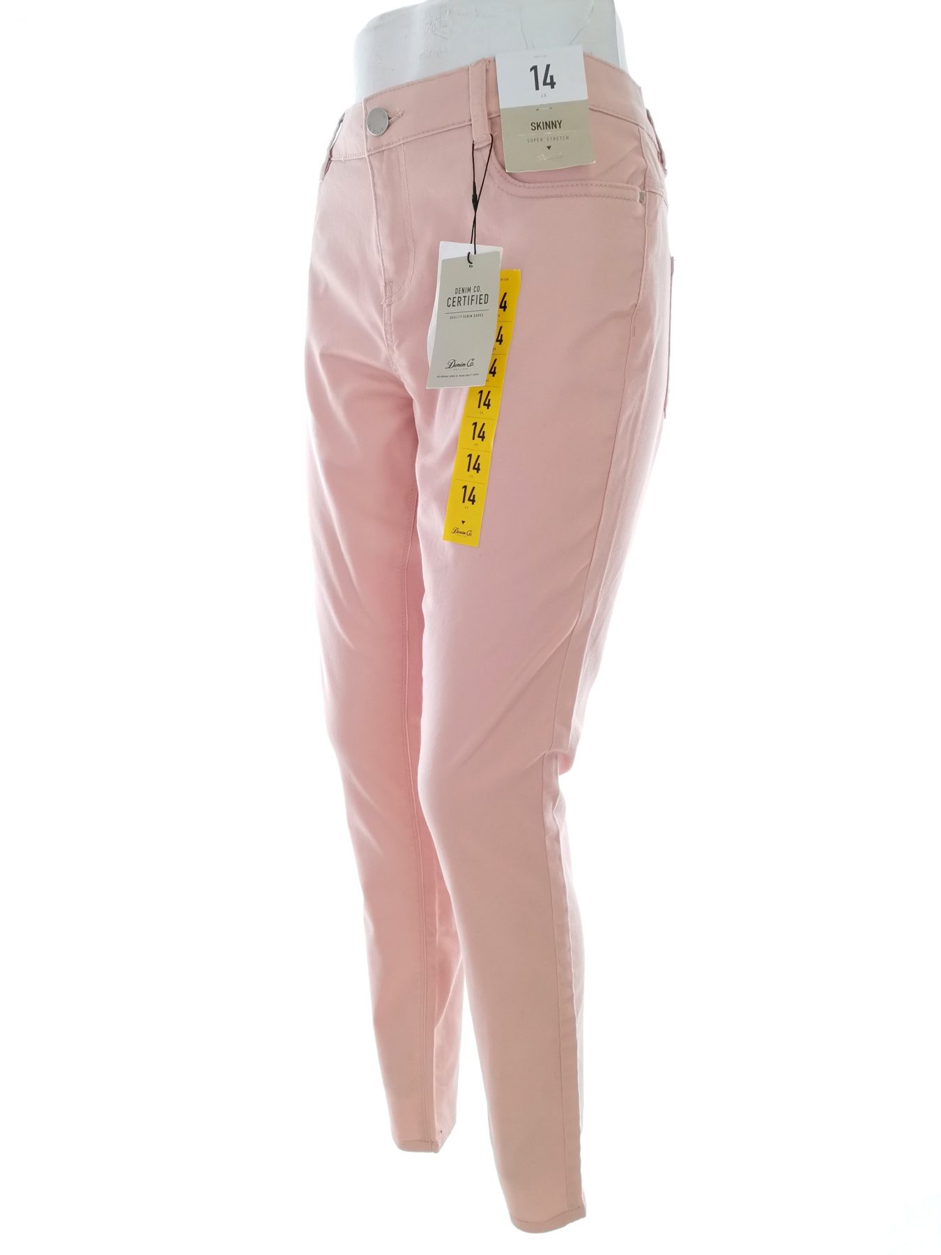 Denim Co. Stl 14 (42) Färg Rosa Casual Byxor Material Bomull