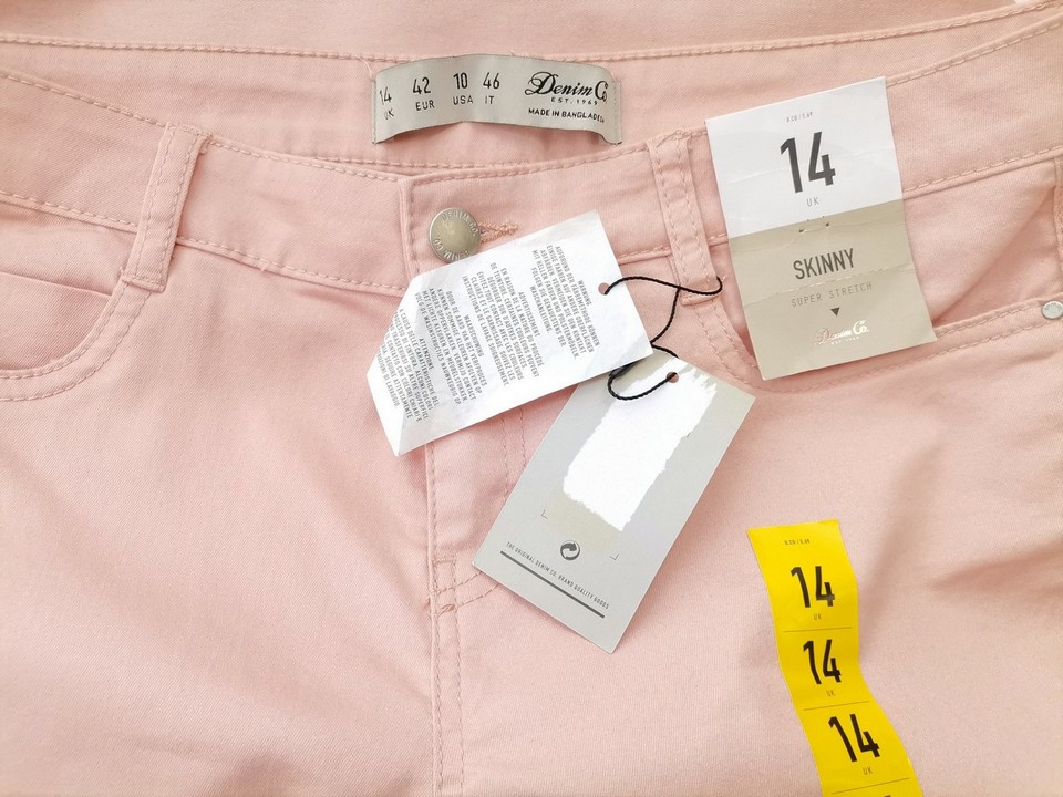 Denim Co. Stl 14 (42) Färg Rosa Casual Byxor Material Bomull