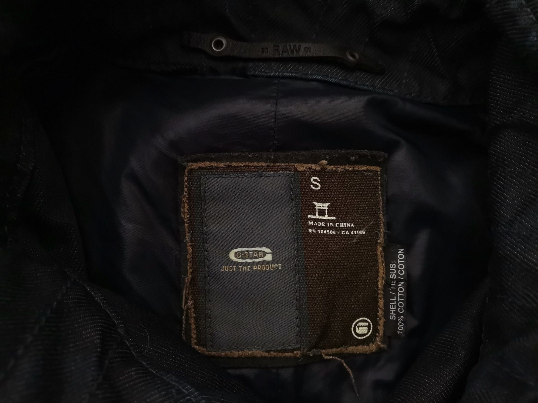 G-Star Raw Stl S Färg Marinblå Herr Jacka Kortärmad Material Bomull 100%