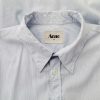 ACNE Stl 46 (42) Färg Blå Ränder Krage Knäppt Skjort Blus Långärmad Material Bomull 100%