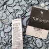 Topshop Stl 34 Färg Blå Abstrakt Blommig Mock turtle Tunika blus Kortärmad Material Bomull