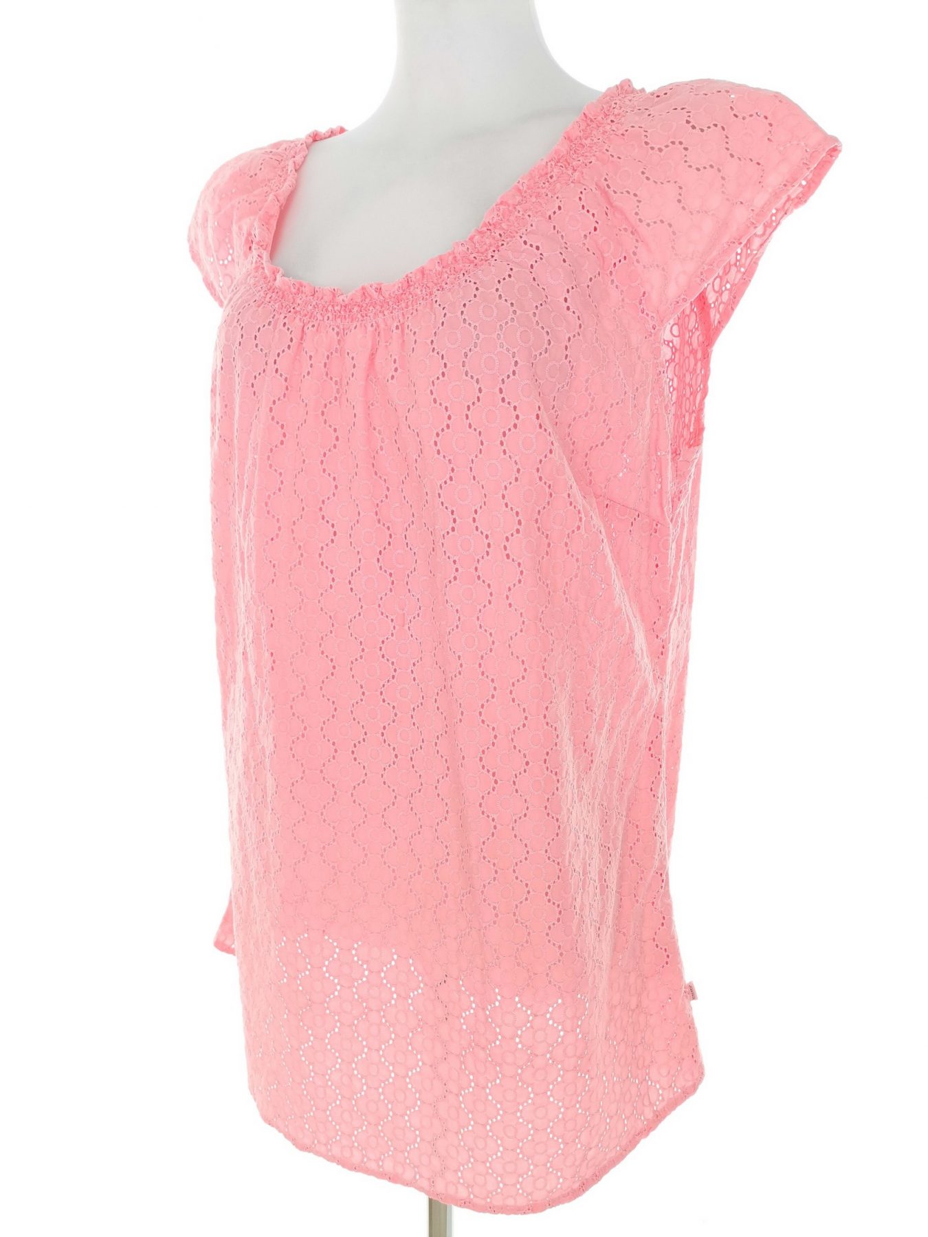 Jean paul Stl M Färg Rosa Geometrisk Rund urringning Tunika blus Kortärmad Material Bomull 100%