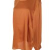 Zizzi Stl L Färg Orange Halter Tunika blus Långärmad