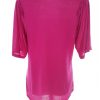 Massimo dutti Stl M Färg Fuchsia Båtringning Blus Kortärmad Material Lyocell 100%