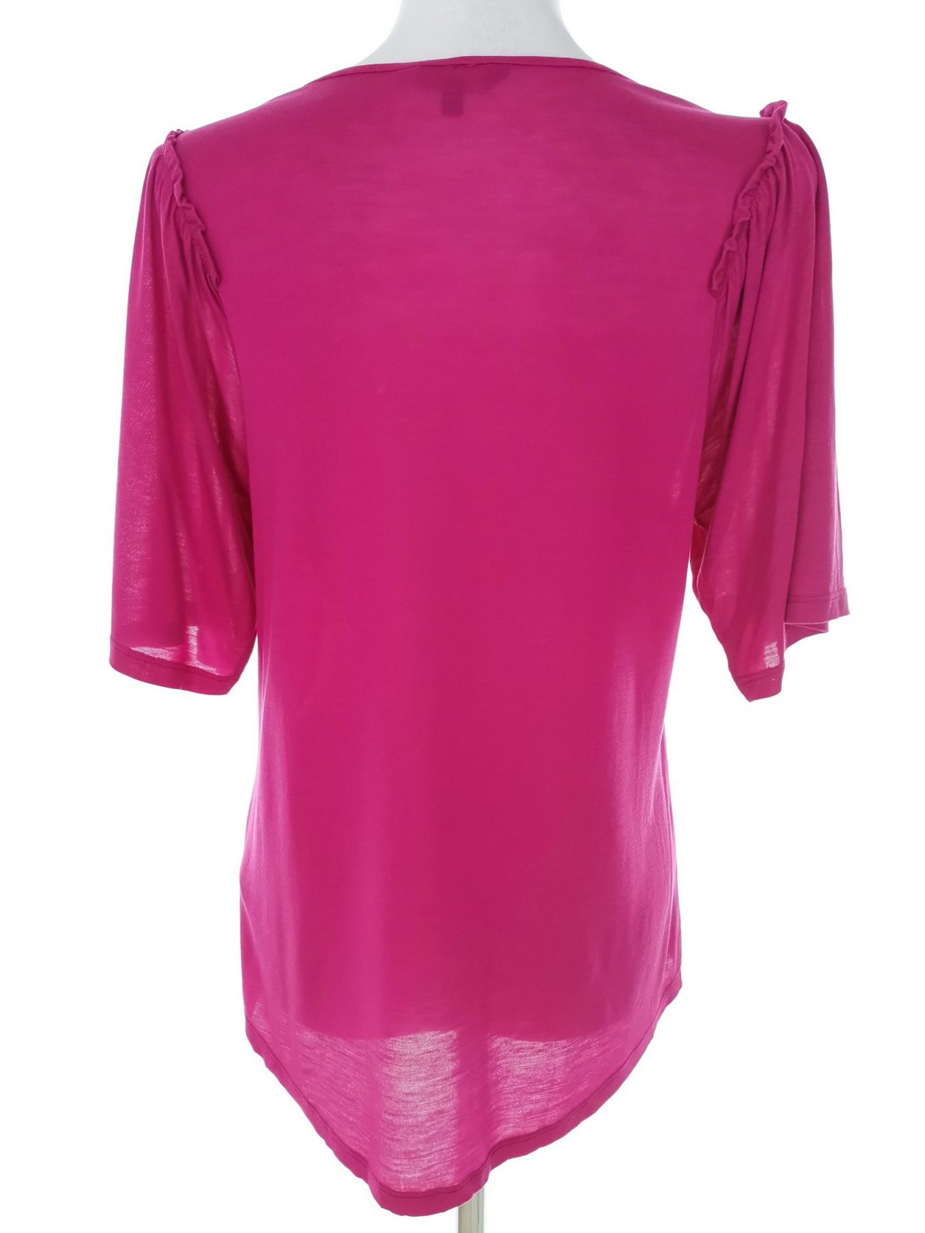 Massimo dutti Stl M Färg Fuchsia Båtringning Blus Kortärmad Material Lyocell 100%