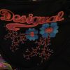 DESIGUAL Stl L Färg Svart Rund urringning Stickad Klänning Kortärmad Midi