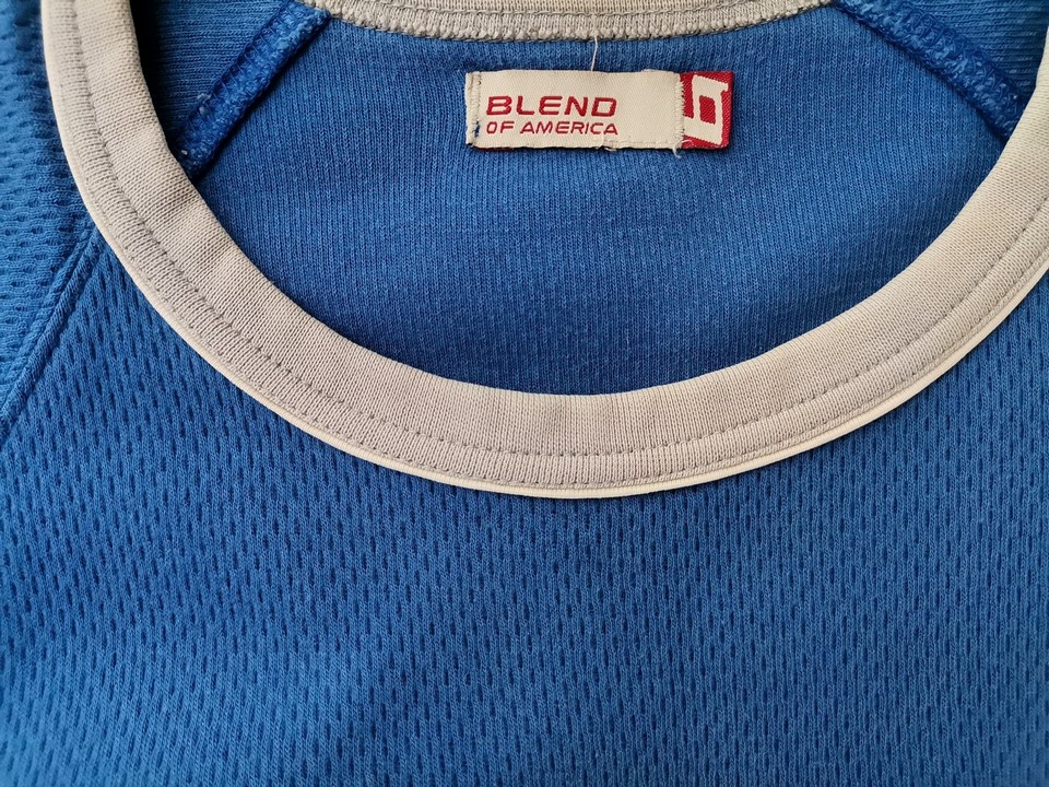 BLEND Stl XL Färg Blå Krage Herr T-shirt Kortärmad