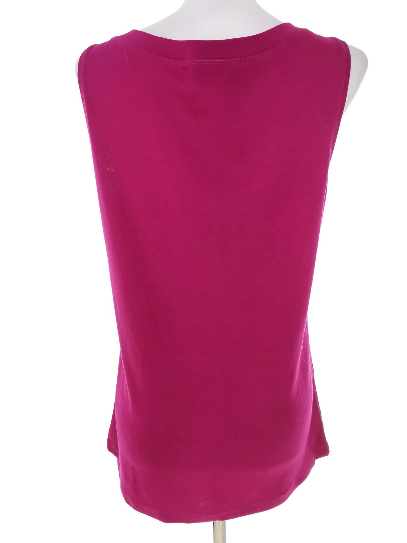 Street One Stl 42 Färg Fuchsia U-ringning Blus Ärmlös Material Bomull 100%