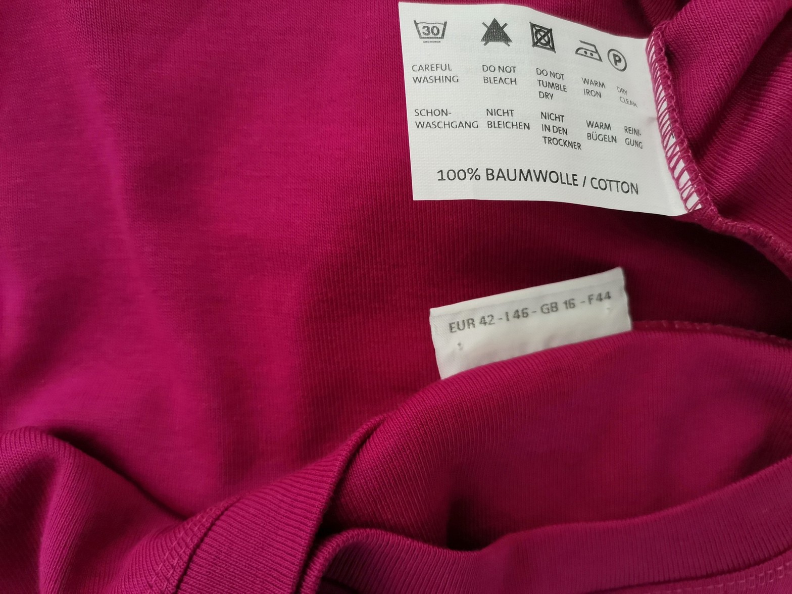 Street One Stl 42 Färg Fuchsia U-ringning Blus Ärmlös Material Bomull 100%