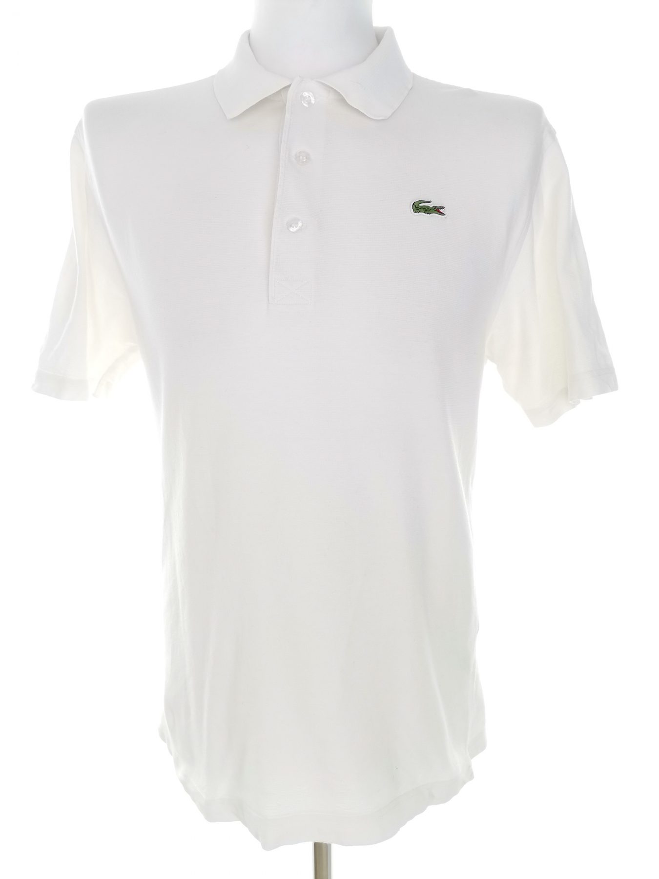 Lacoste Stl 4 (XL) Färg Vit Krage Herr Polo Kortärmad Material Bomull 100%