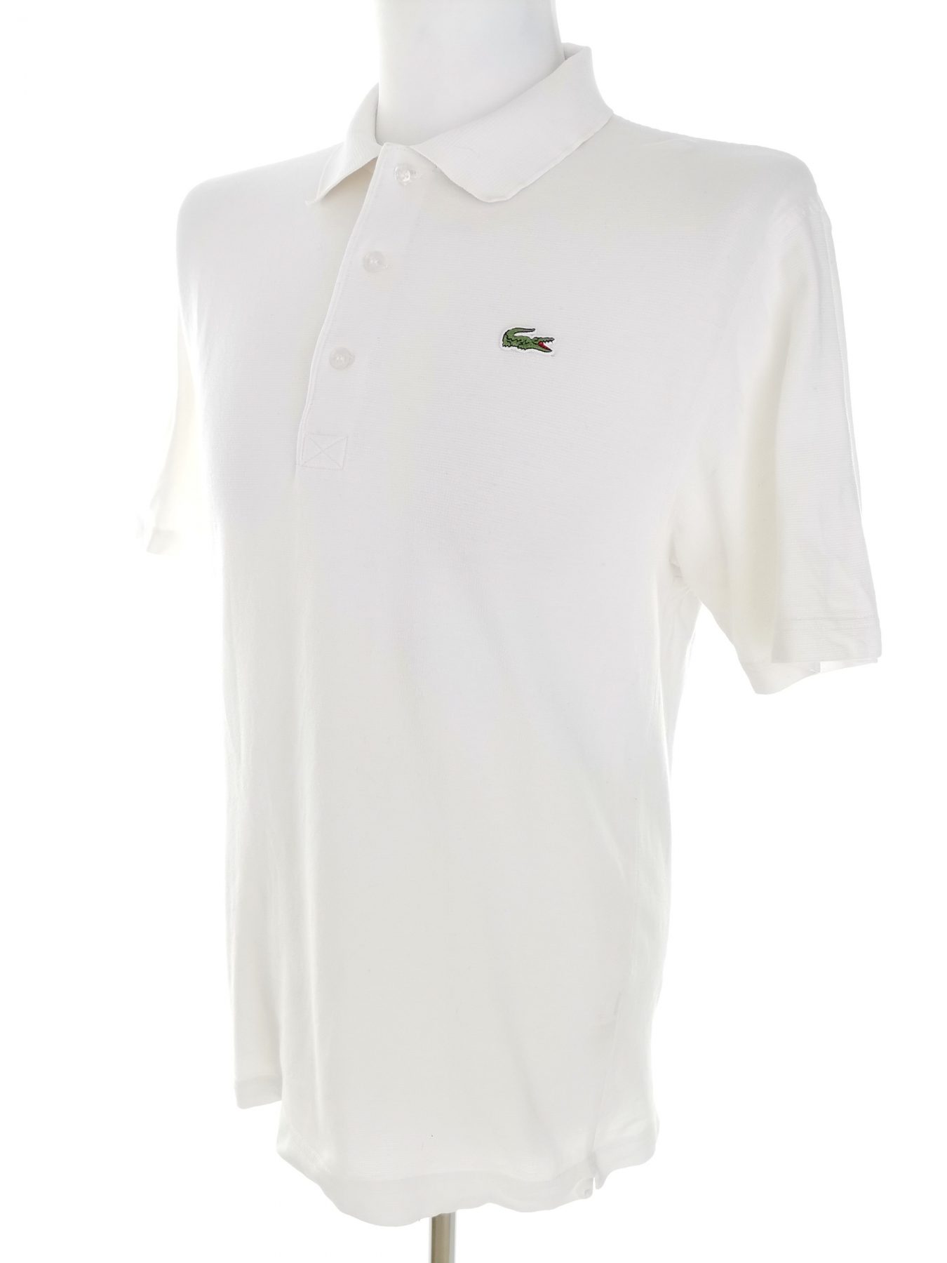 Lacoste Stl 4 (XL) Färg Vit Krage Herr Polo Kortärmad Material Bomull 100%