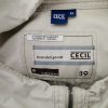 Cecil Stl XL Färg Elfenben Hög hals Tunika med dragkedja Kortärmad Material Bomull 100%