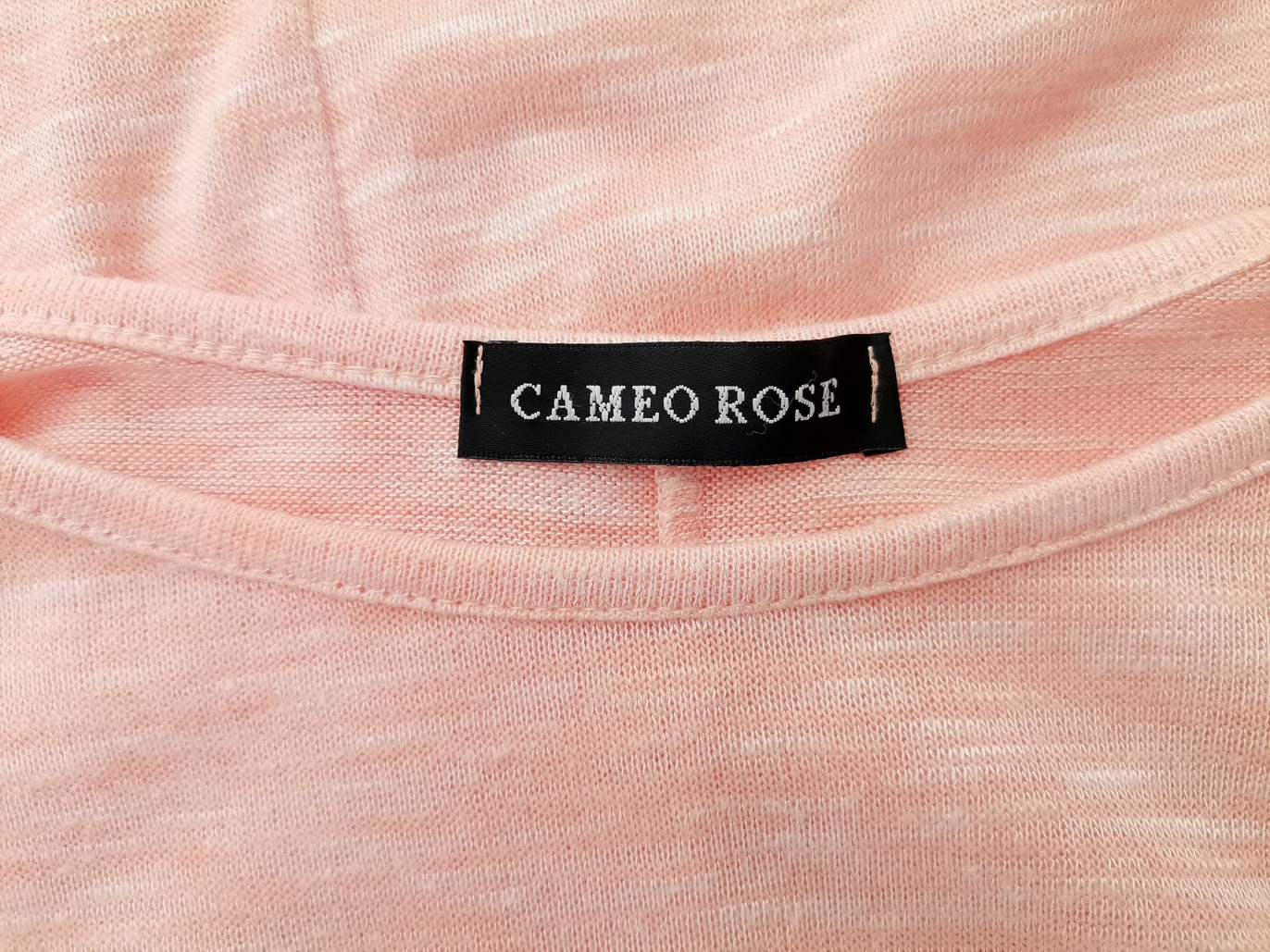 Cameo rose Stl M/L Färg Rosa Båtringning Tröja Långärmad Finstickat