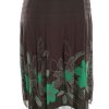 Ted Baker Stl 1 (36) Färg Brun A-linjekjol Knälängd Material Siden 100%