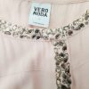 Vero moda Stl L Färg Pudrig Rosa Rund urringning Popover Blus Knappar ärm 3/4 Material Viskos 100%