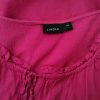 Lindex Stl 42 Färg Rosa Keyhole Crew Neck Blus Kortärmad Material Bomull 100%