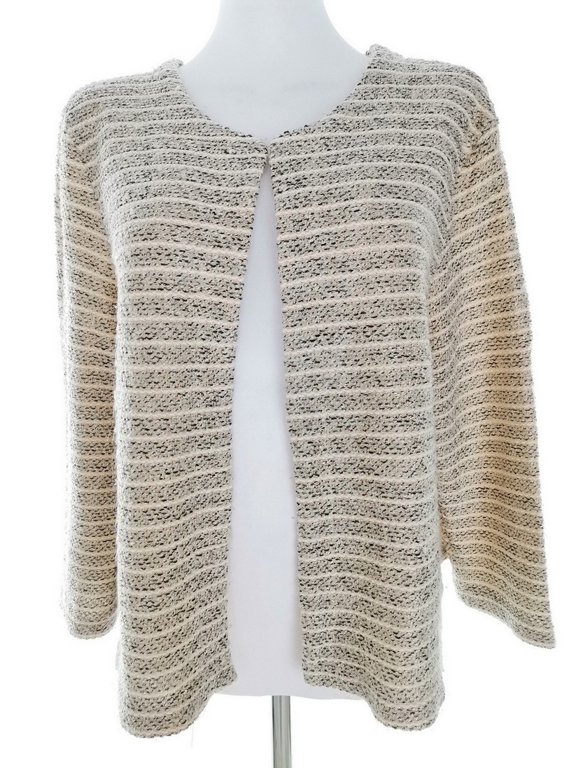 Stl 16 (44) Färg Beige Rund urringning Koftcape ärm 3/4 Material Akryl Finstickat