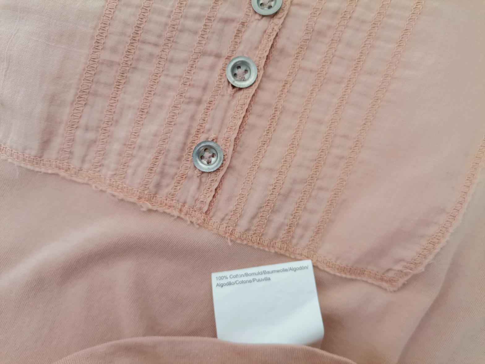 Noa noa Stl L Färg Pudrig Rosa V-ringning Blus Kortärmad Material Bomull 100%