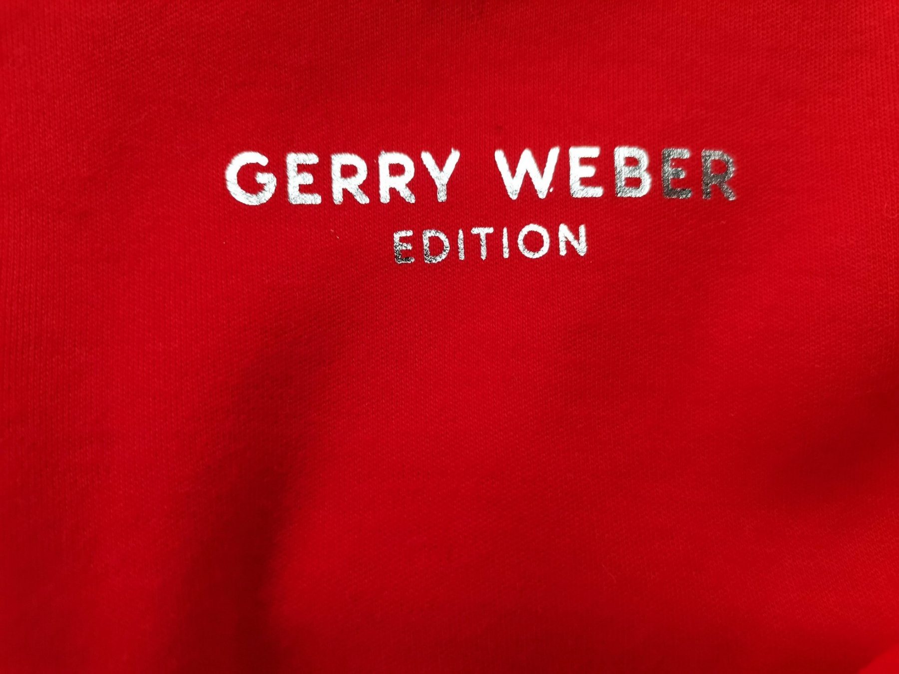 Gerry weber Stl 46/48 Färg Röd Krage Pikétröja Kortärmad