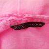 ZARA BASIC Stl XL Färg Rosa Split Crew Neck Popover Blus Knappar Långärmad