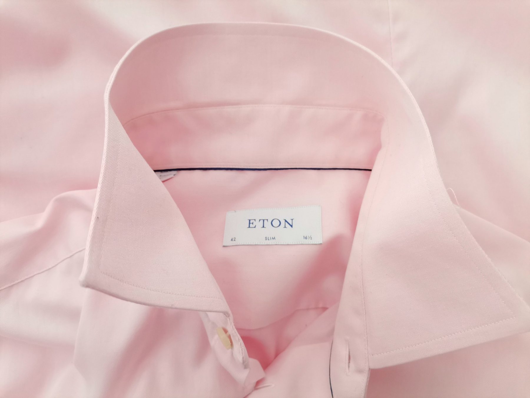 Eton Stl 16 1/2 (42) Färg Rosa Krage Herr Skjorta, elegant Långärmad Material Bomull 100%