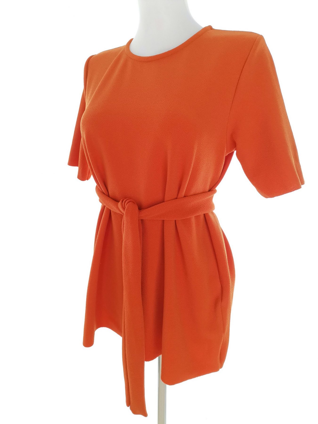 Jacqueline de young Stl S Färg Orange Rund hals Blus Kortärmad