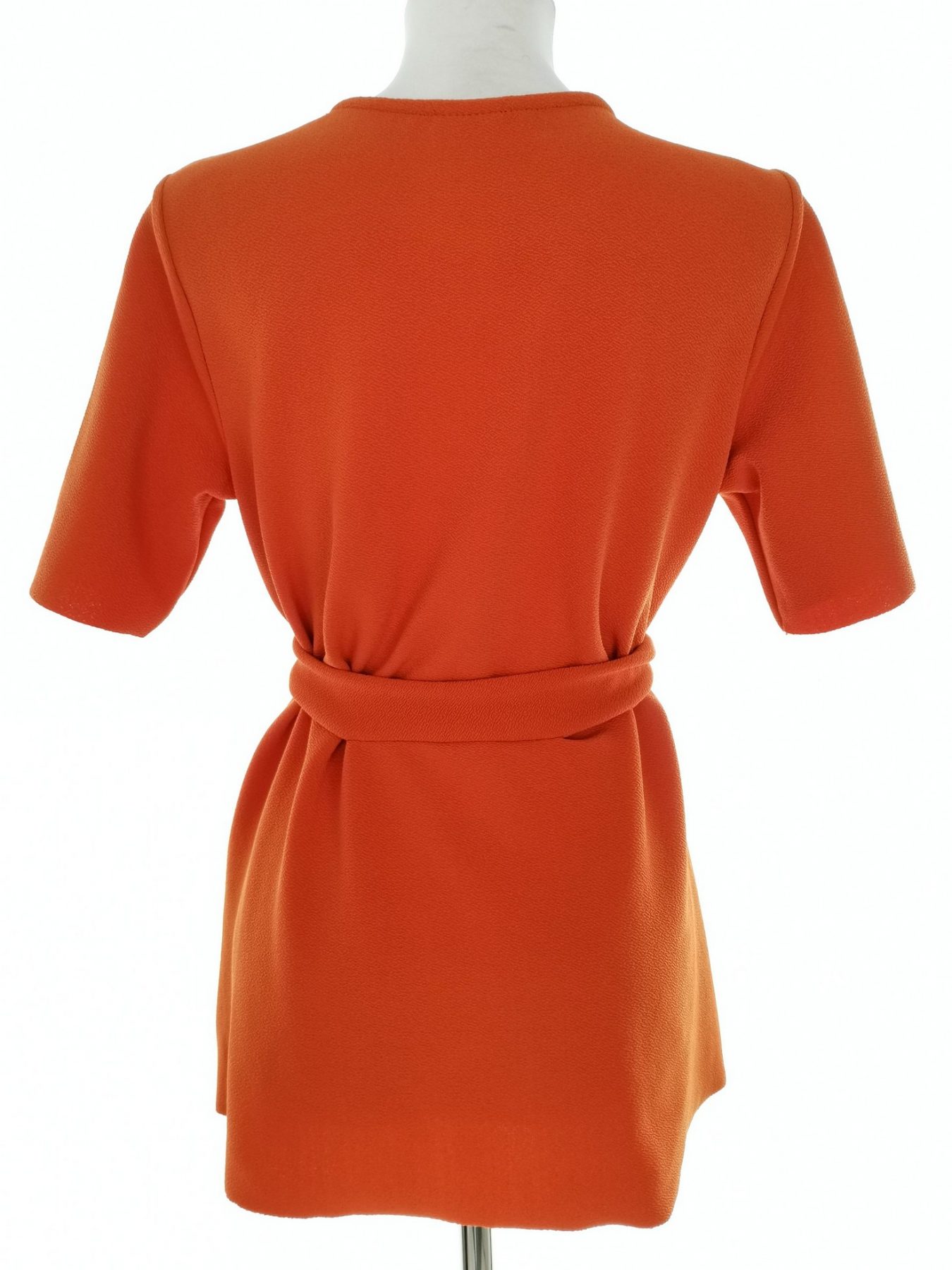 Jacqueline de young Stl S Färg Orange Rund hals Blus Kortärmad