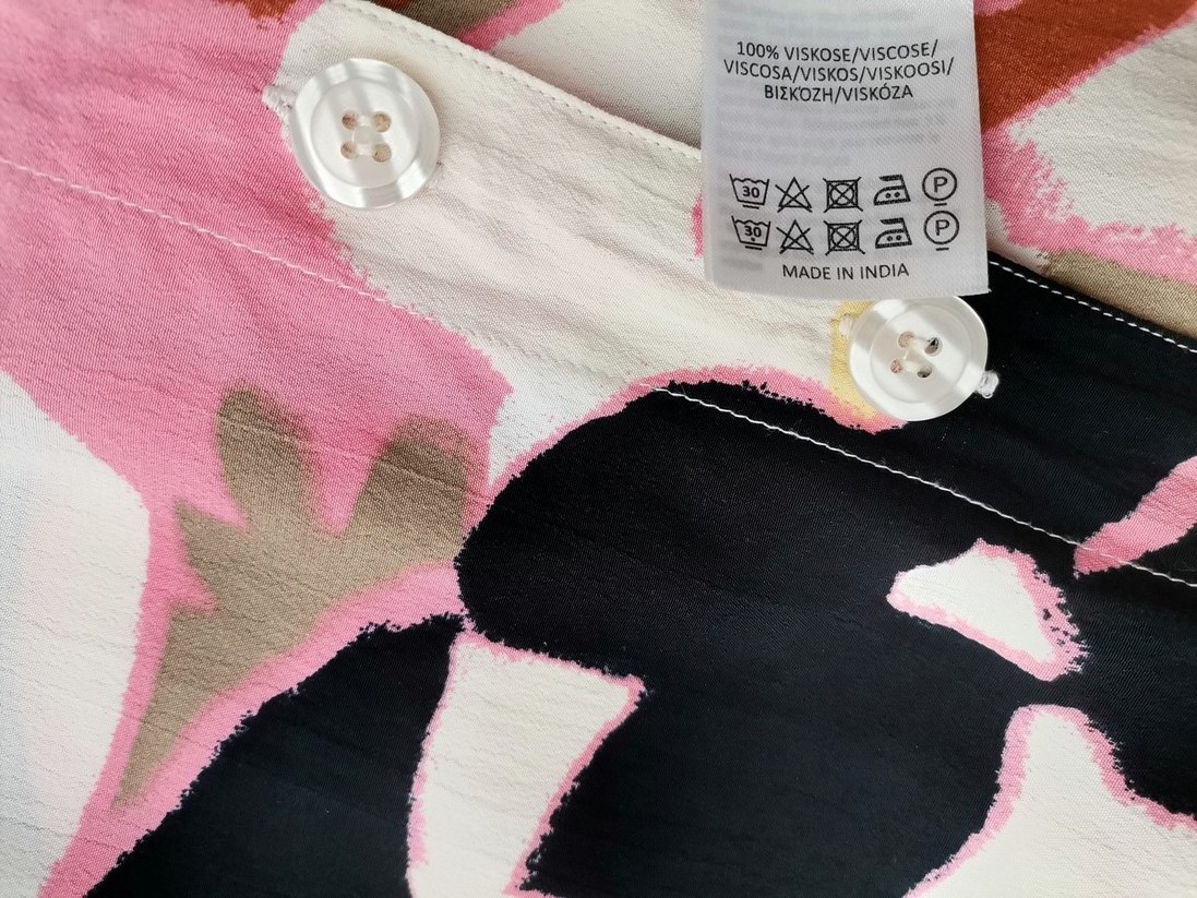 Masai Stl S Färg Rosa Krage Knäppt Blus Kortärmad Material Viskos 100%