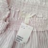 H&m Stl 38 Färg Rosa Ränder Båtringning Blus ärm 3/4 Material Bomull 100%