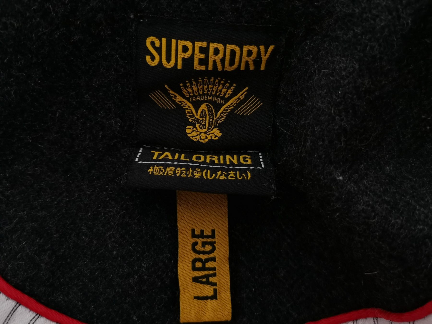 Superdry Stl L Färg Grå Krage Kavaj med knappar Långärmad Material Ull