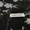 Topshop Stl 34/36 U-ringning Blus Långärmad