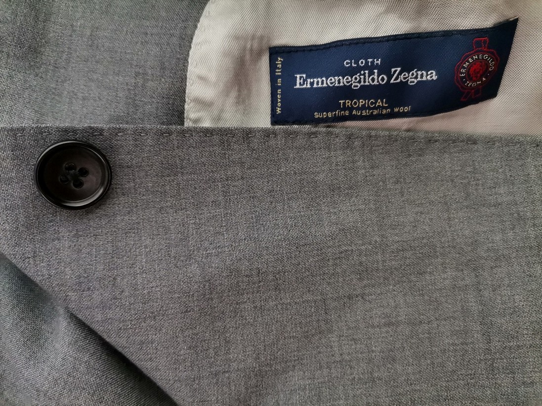 Ermenegildo Zegna Stl 42 (M) Färg Grå Herr Kavaj Långärmad Material Ull 100%