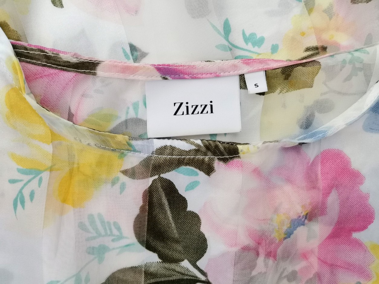 Zizzi Stl S Färg Rosa Rund urringning Blus Kortärmad