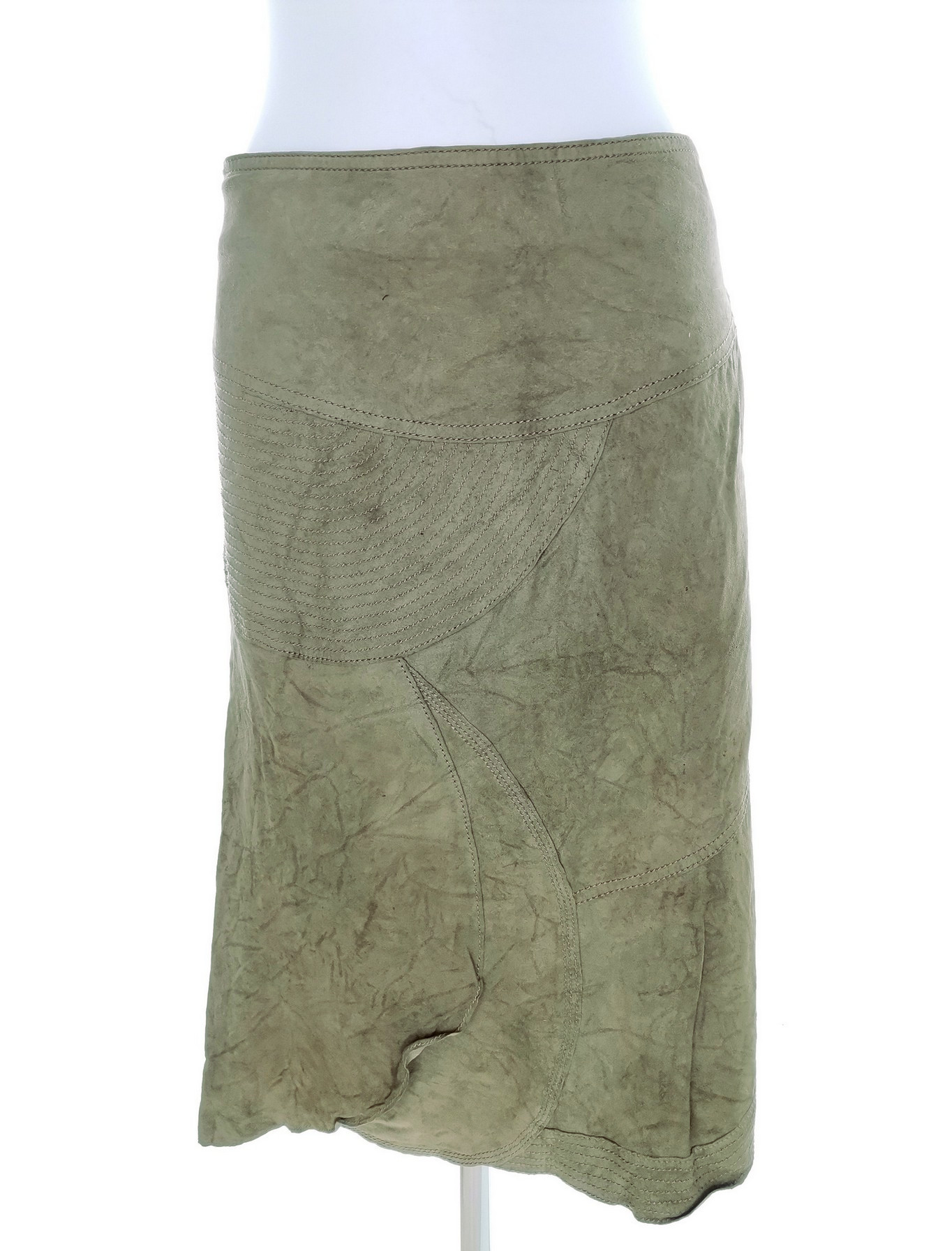 Dkny Stl 12 (40) Färg Khaki A-linjekjol Midi