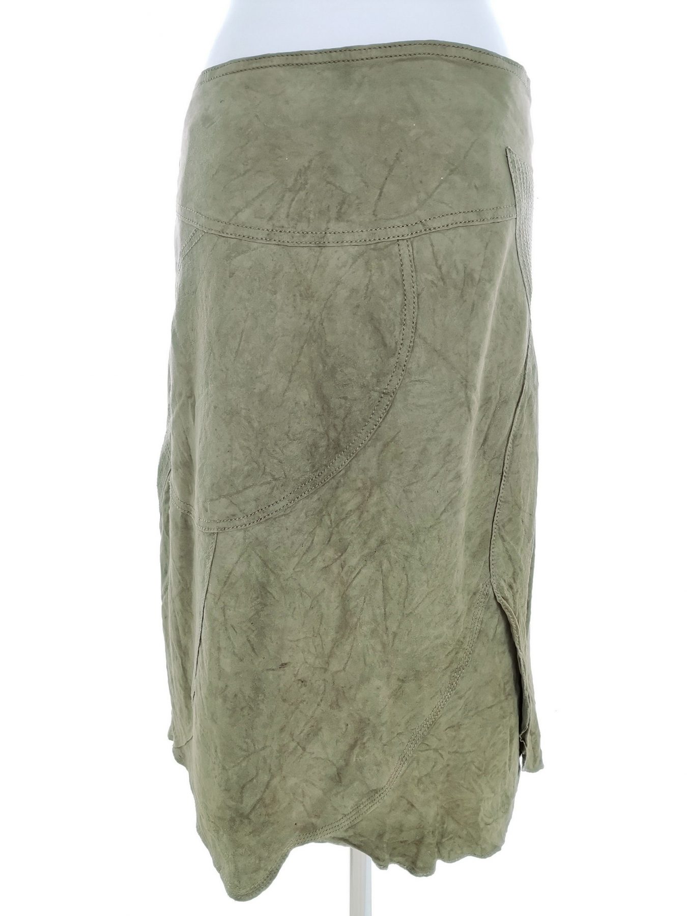 Dkny Stl 12 (40) Färg Khaki A-linjekjol Midi